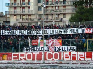 Tifosi del Barletta allo stadio