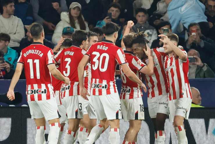 i calciatori dell'Athletic Bilbao