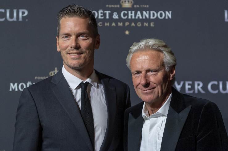 Thomas Enqvist con Bjorn Borg