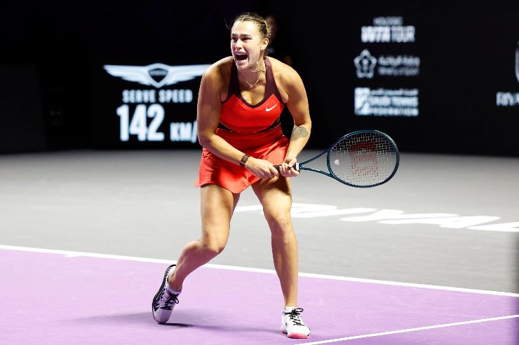 Aryna Sabalenka in campo